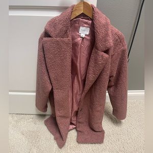 Maroon Fur Winter Coat
